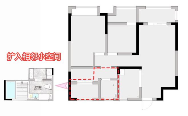看了他家才知巴掌大卫生间可这样装功能齐全还做了干湿分离！(图6)