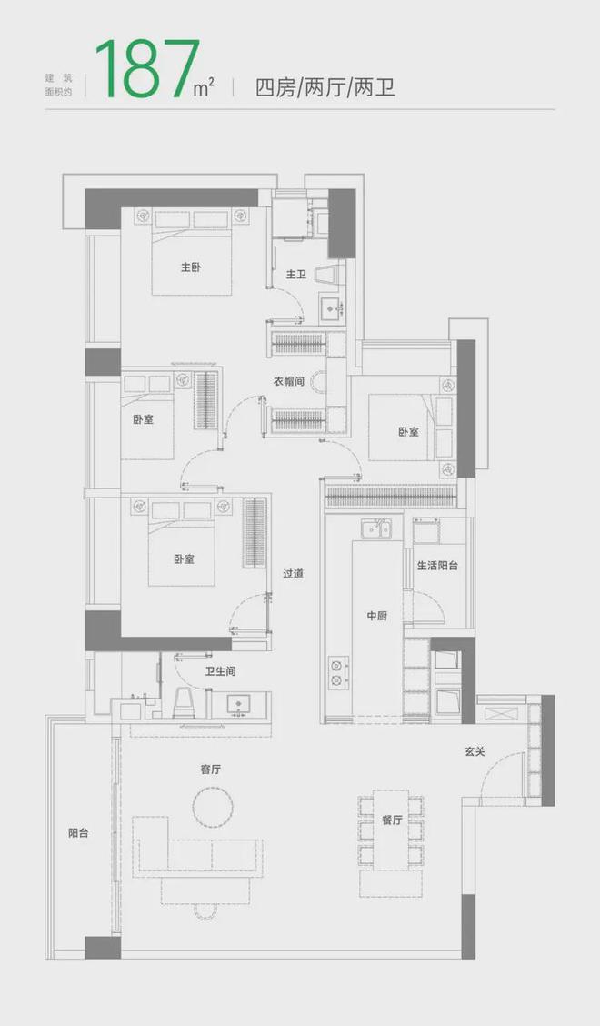 绿景白石洲单价78万㎡起在售户型110-187平精装3-4房(图13)