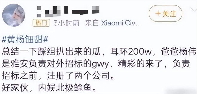 被疑小官巨贪、超生二胎、三代还宗黄杨钿甜事件再添新剧情！(图4)