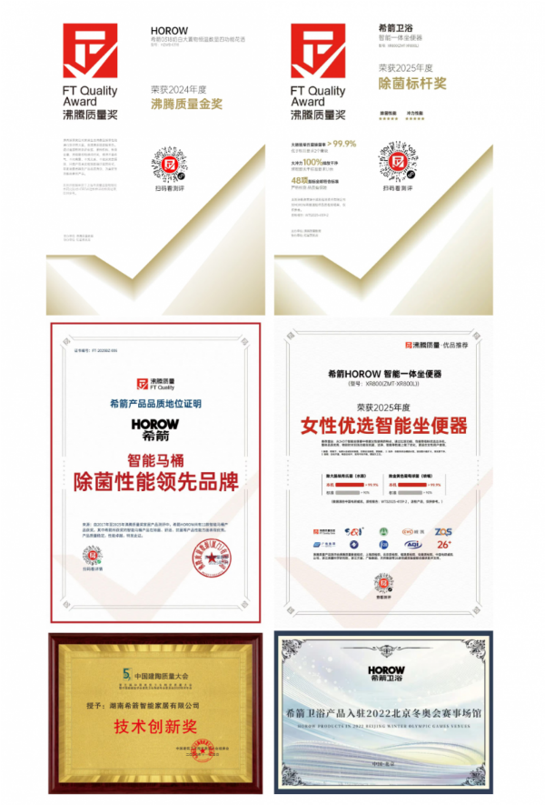 喜讯！希箭卫浴荣膺华腾杯“2025卫浴十大品牌”(图3)
