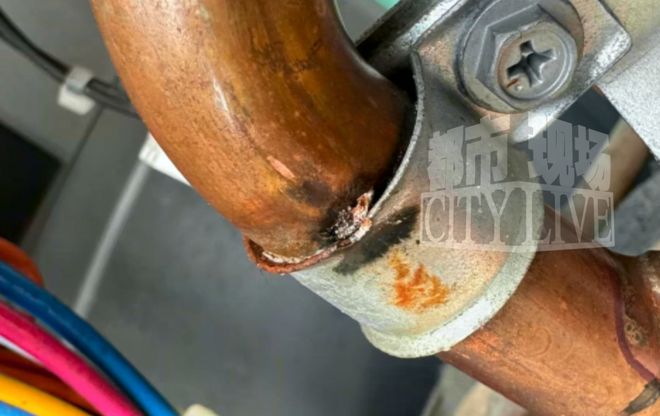 花5万买大金中央空调 线路问题致铜管击穿谁来负责?(图5)