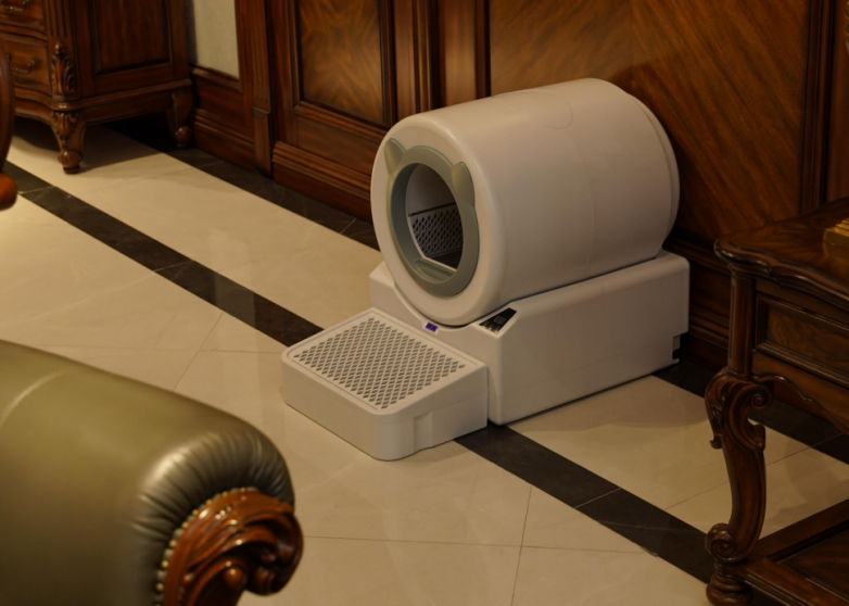 全自动、免铲屎！宠洁仕冲水式智能猫马桶打造健康洁净养宠空间(图2)