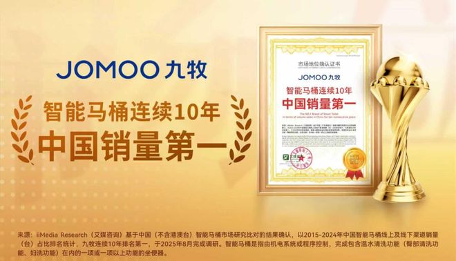 连续十年销量第一！九牧智能马桶的跃升逻辑